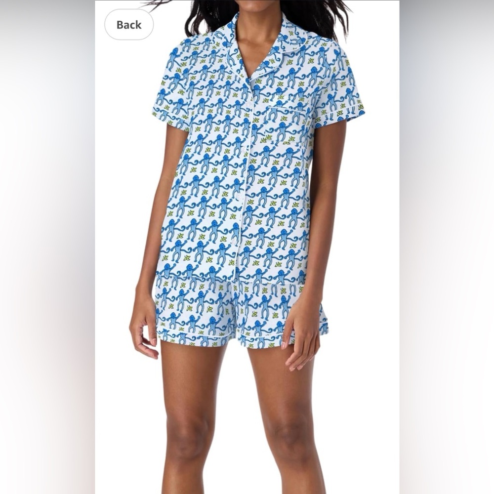 Women’s Cotton Monkey Pajamas Size M